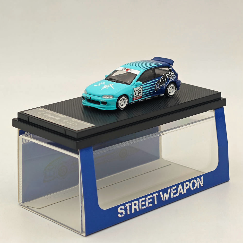 1:64 Scale Diecast Model Car - Honda Civic EG6 Kanjozoku FALKEN Limited Edition (499 Pieces) - Collectible Miniature Vehicle for Display, Racing Enthusiasts & Car Model Collections
