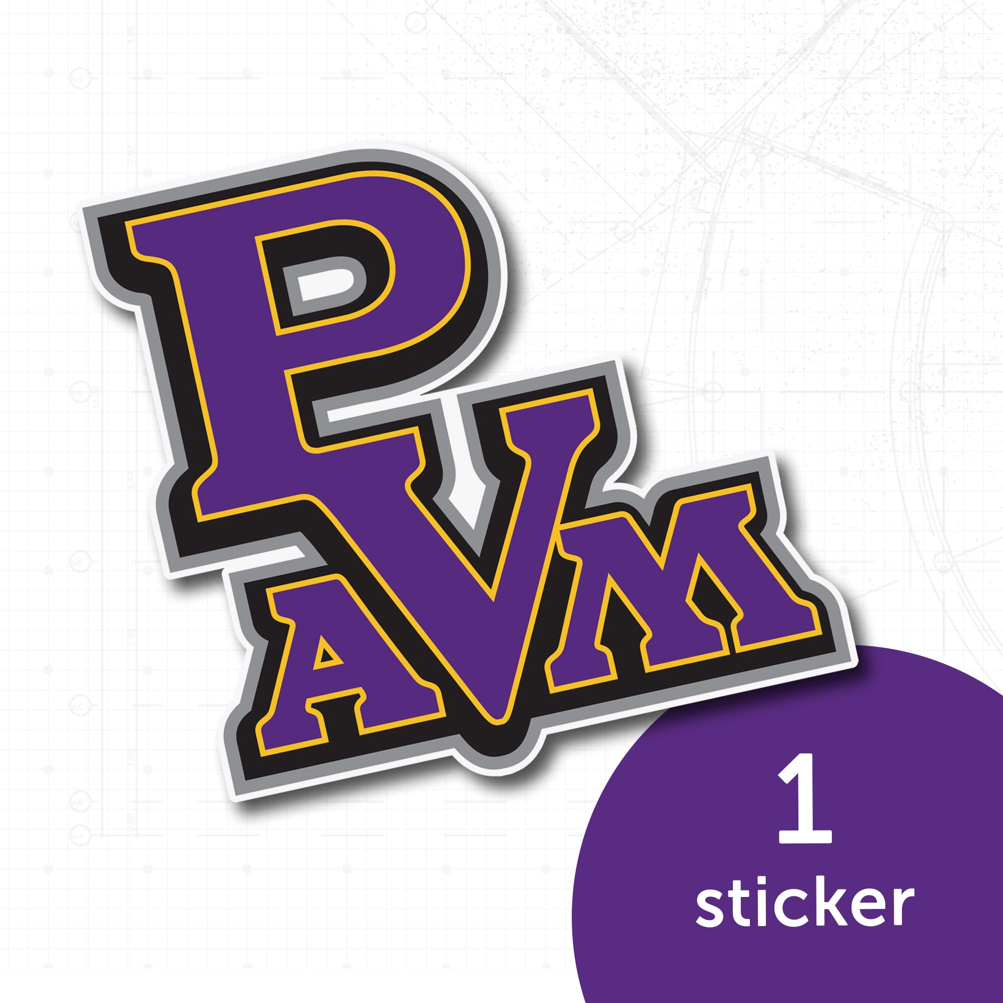 PVAMU Panthers Vinyl Decal Sticker - Desert Cactus Design for Laptop, Water Bottle, Car & Scrapbook - Prairie View A&M University Pride - Perfect for School Spirit, Gifts & Fan Collections