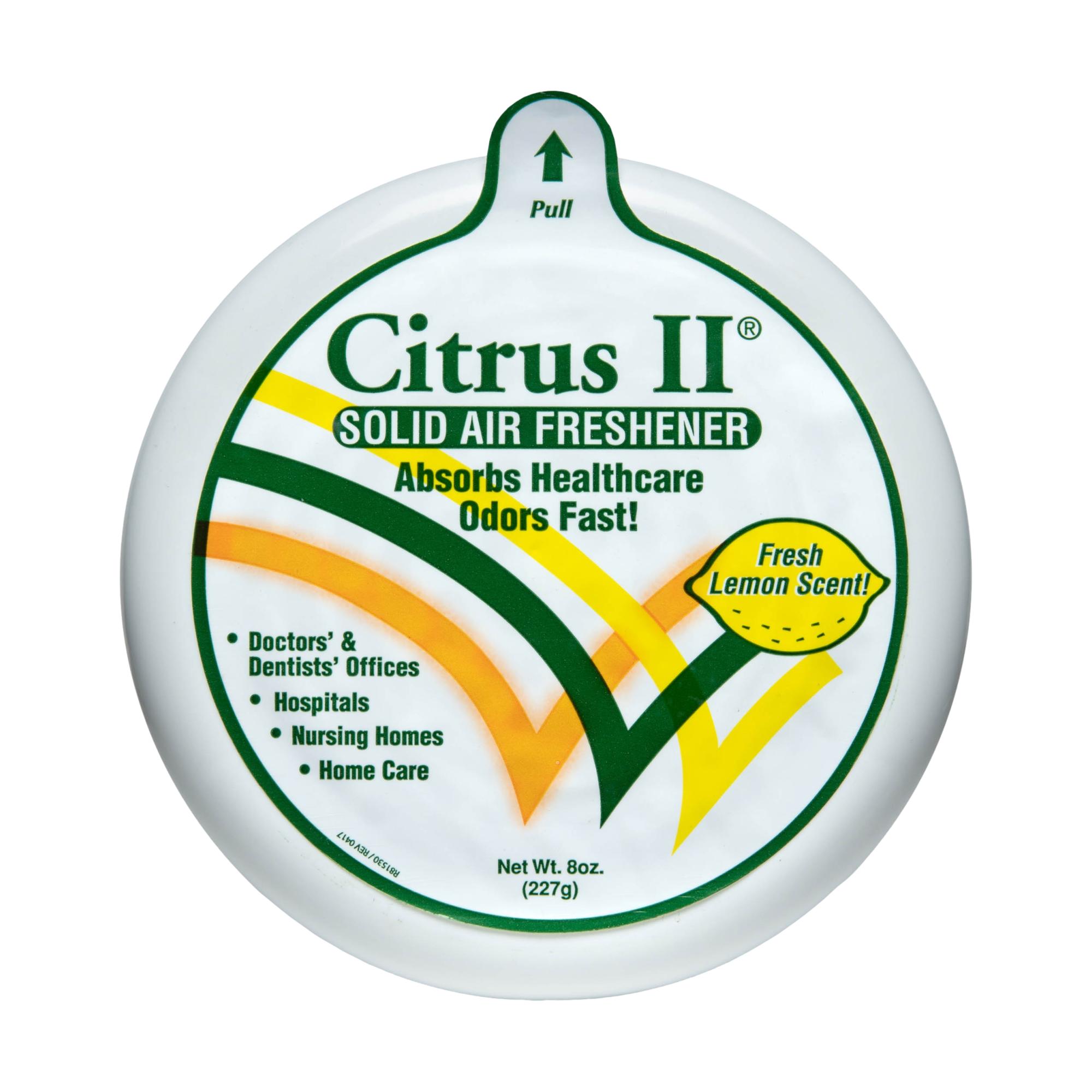 Citrus II Solid Air Freshener - 8 oz | Long-Lasting Fragrance for Home, Office & Car | Eliminates Odors Naturally