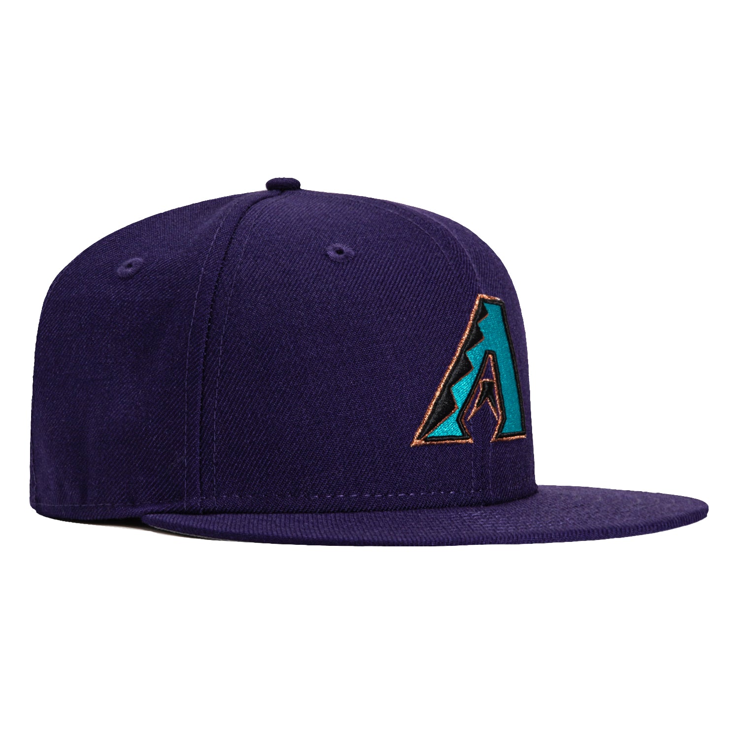 New Era 59Fifty Arizona Diamondbacks 2001 World Series Patch Snapback Hat - Purple MLB Baseball Cap for Men & Women - Perfect for Games, Collecting & Fan Apparel