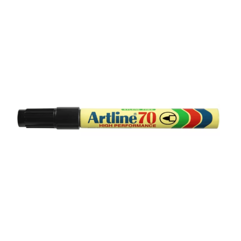 Artline 70 Permanent Marker Bullet Tip Black - Waterproof & Fade-Resistant Ink for Office, School & DIY Projects | Ideal for Labeling, Crafting & Industrial Use