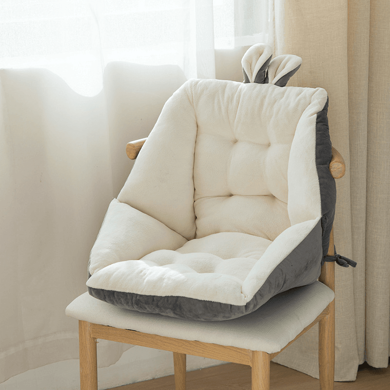 Adorable Bunny Chair Cushion - Soft Plush Seat Pad for Kids Room, Nursery, or Gaming Chair - Perfect for Home Decor, Reading Nook, and Cozy Comfort
