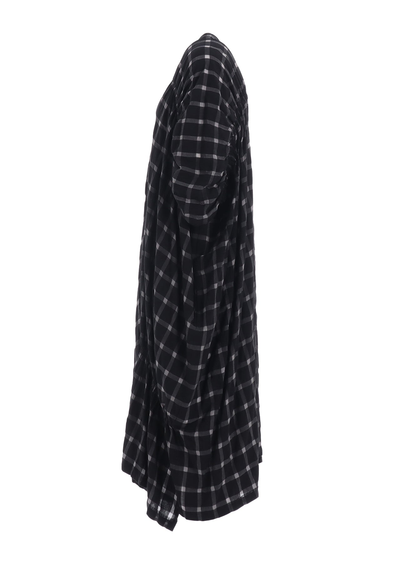 Soft & Breathable Cotton Cupro Plaid Gathered Dress for Women - Perfect for Casual Outings, Office Wear & Summer Parties