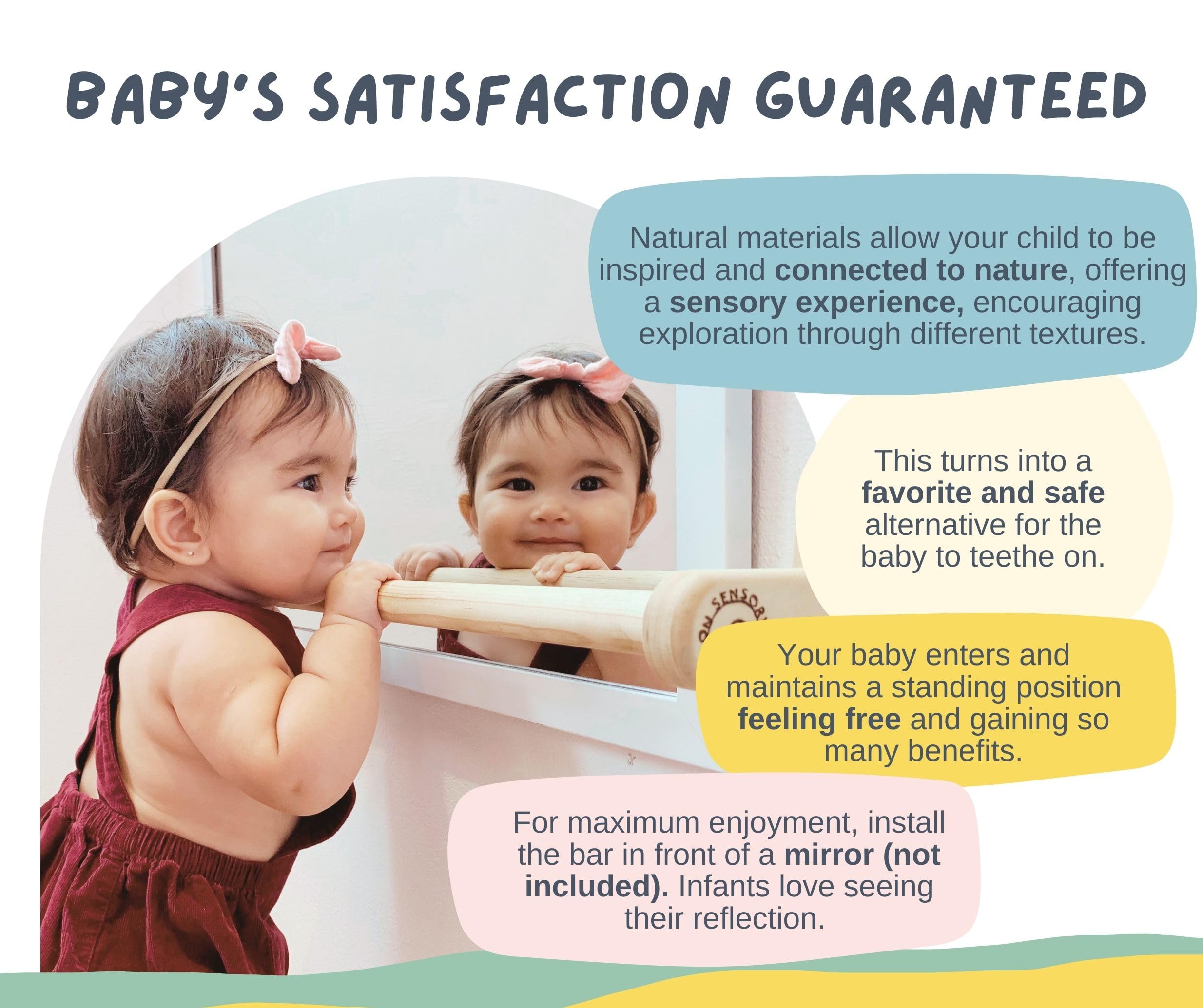 Montessori Baby Pull Up Bar - 32.5