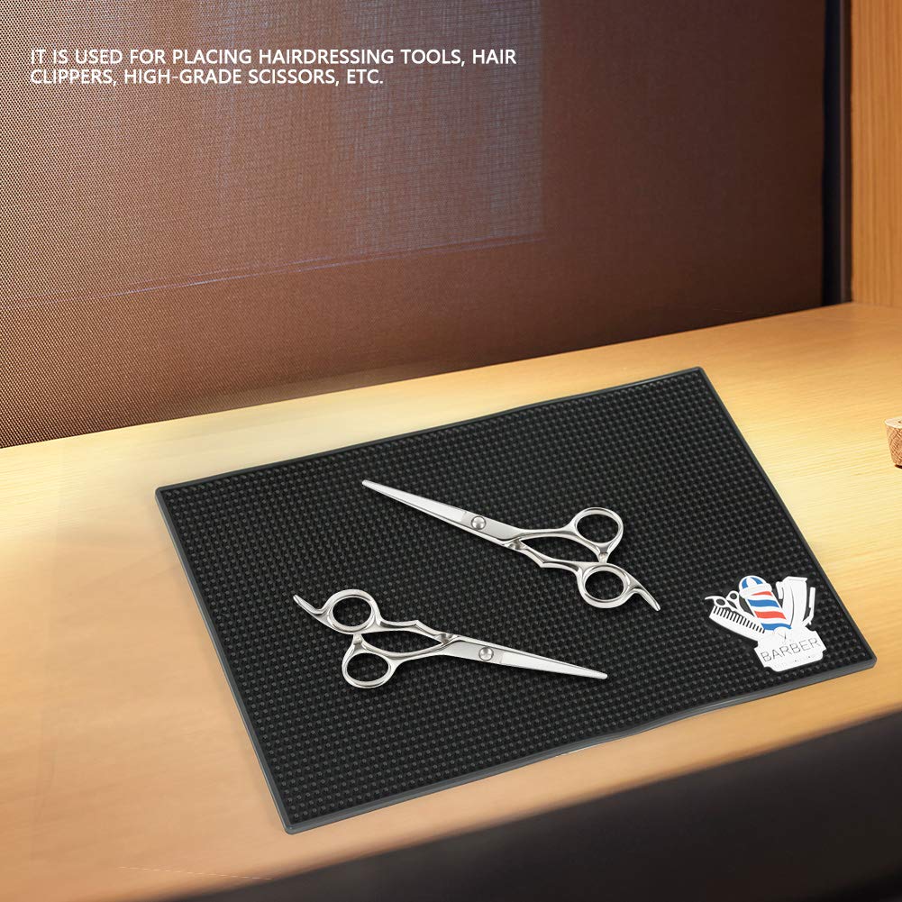 **ANKROYU Silicone Hairdressing Tool Mat - Non-Slip, Heat-Resistant Styling Pad for Salon & Home Use - Perfect for Hair Stylists & DIY Hair Care**    *(Use Case: Ideal for organizing hair tools, preventing slips, and protecting surfaces from heat damage during styling.)*