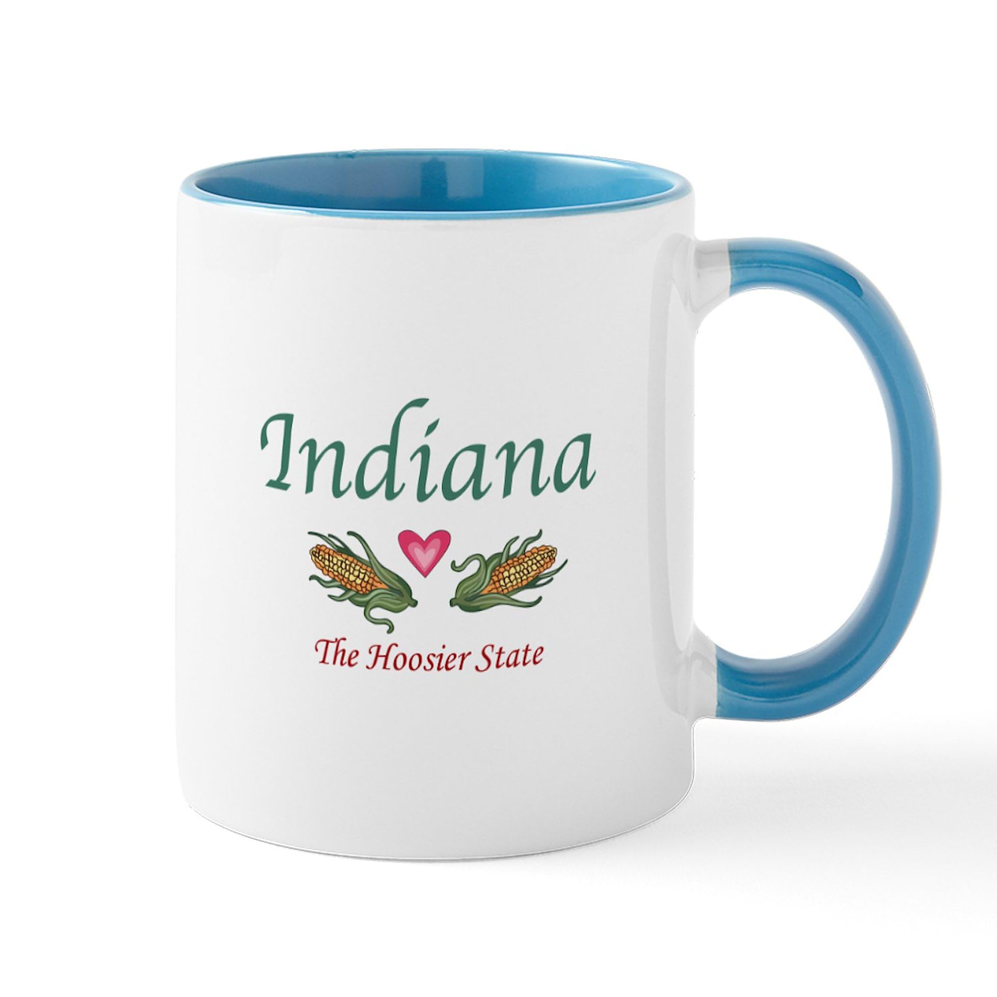 Indiana Themed 11 oz (325 ml) Ceramic Coffee Mug - Perfect for Home, Office & Gifts - CafePress