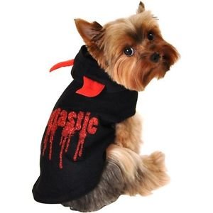 Simply Dog Fangtastic Halloween Dog Hoodie - Small Size | Cute Pet Costume for Halloween Parties & Trick or Treating