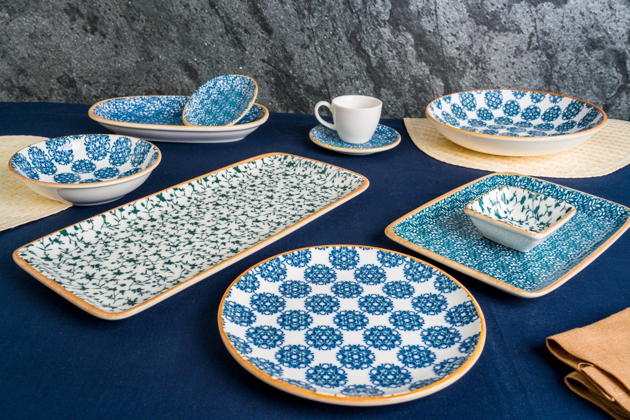 Premium California Service Plate 34x19 cm - Elegant Porcelain Dinnerware for Restaurants, Catering & Home Dining - Perfect for Serving Meals, Appetizers & Desserts