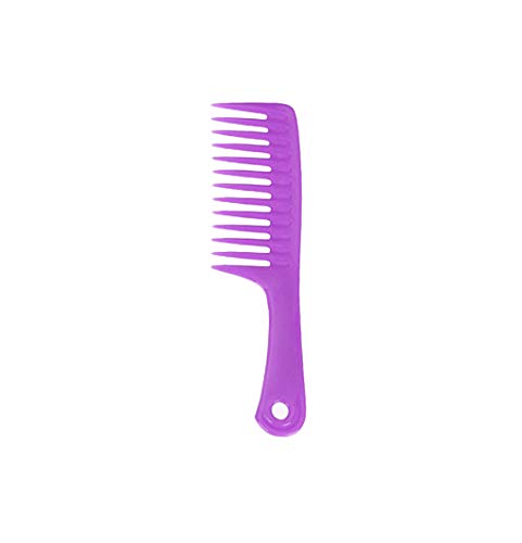 Wide Tooth Detangling Comb for Curly Hair - Wet & Dry Plastic Hair Brush for Girls - Professional Hairdressing Tool for Salon & Home Use - Perfect for Detangling, Styling & Hair Care