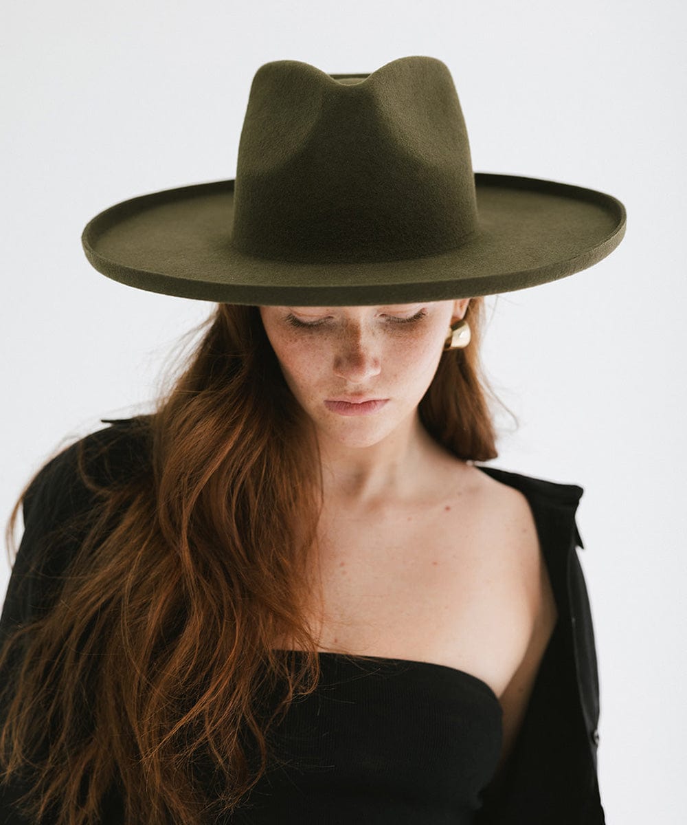 Amelia Pencil Brim Fedora Hat for Women - Stylish Wide Brim Sun Hat for Outdoor, Beach, and Summer Fashion