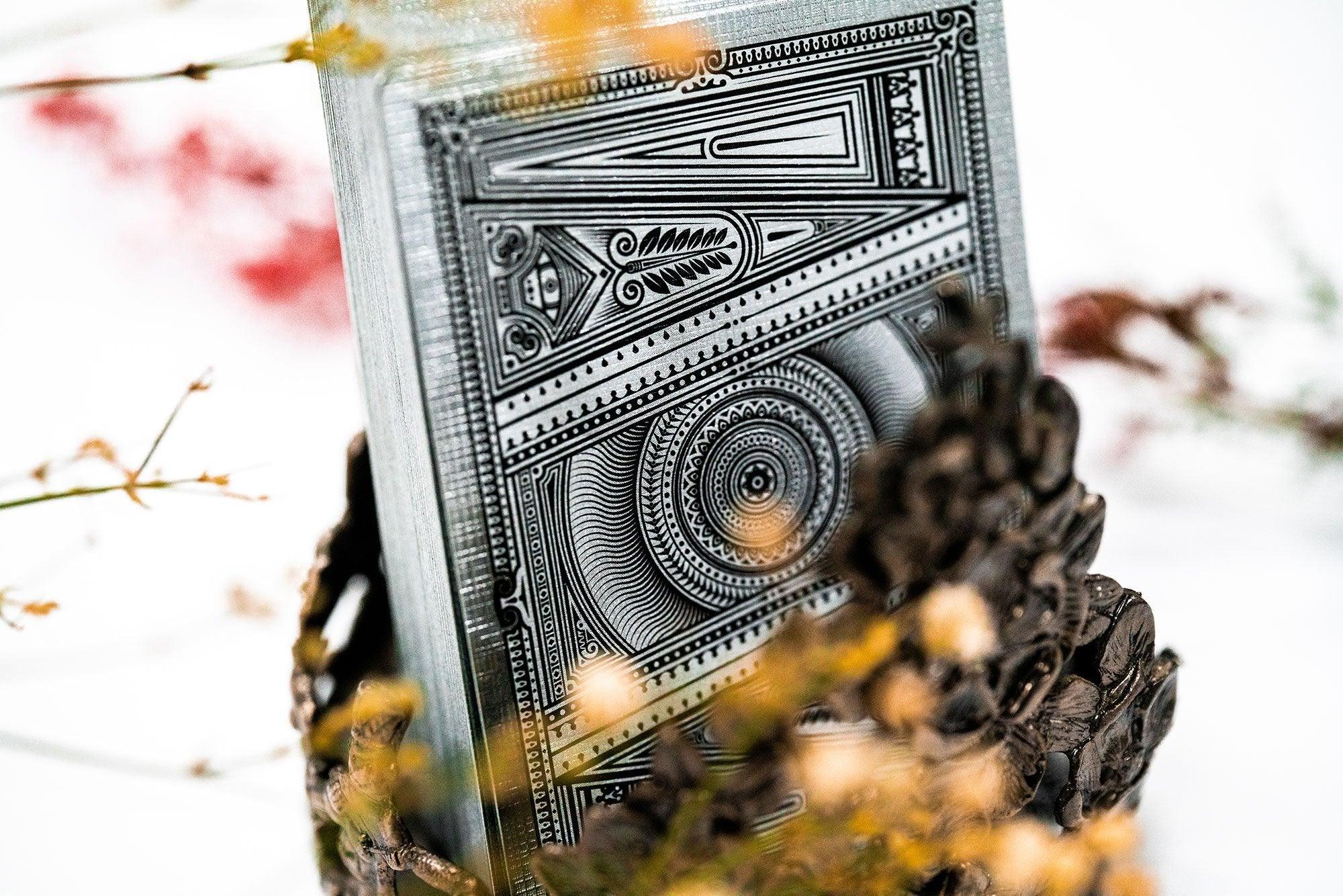 Kings Wild Project Invocation Platinum Playing Cards - Premium Collectible Deck for Cardistry, Magic & Poker Games