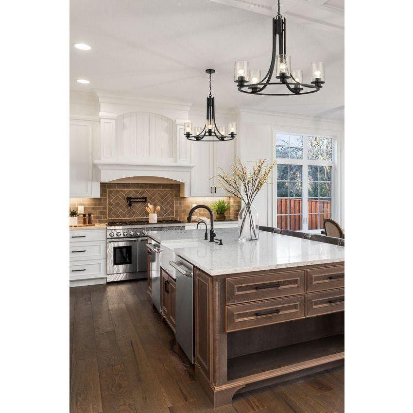Beckett 5-Light Modern Chandelier - Elegant Ceiling Light Fixture for Dining Room, Living Room & Bedroom Lighting