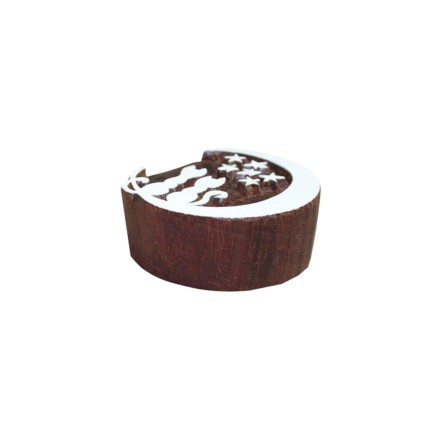 Moon Kitten Indian Pottery Stamps for Textile & Clay Crafts - DIY Art Projects