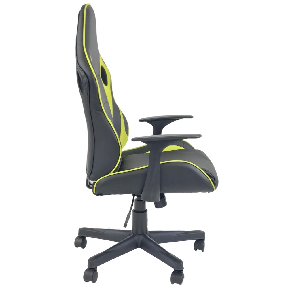 HAWK SERIES 1107 Gaming Chair - Ergonomic Racing Style PC Gaming Chair with Adjustable Height, Lumbar Support, and Headrest (Black & Red) - Perfect for Esports, Streaming, and Office Work