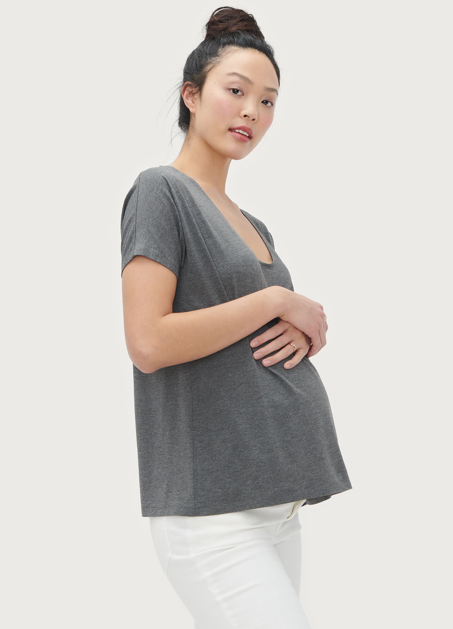The Perfect Vee 7 - Premium Women's Fashion T-Shirt | Soft Cotton Crewneck Tee for Casual Wear & Everyday Outfits | Perfect for Layering, Weekend Errands & Coffee Dates