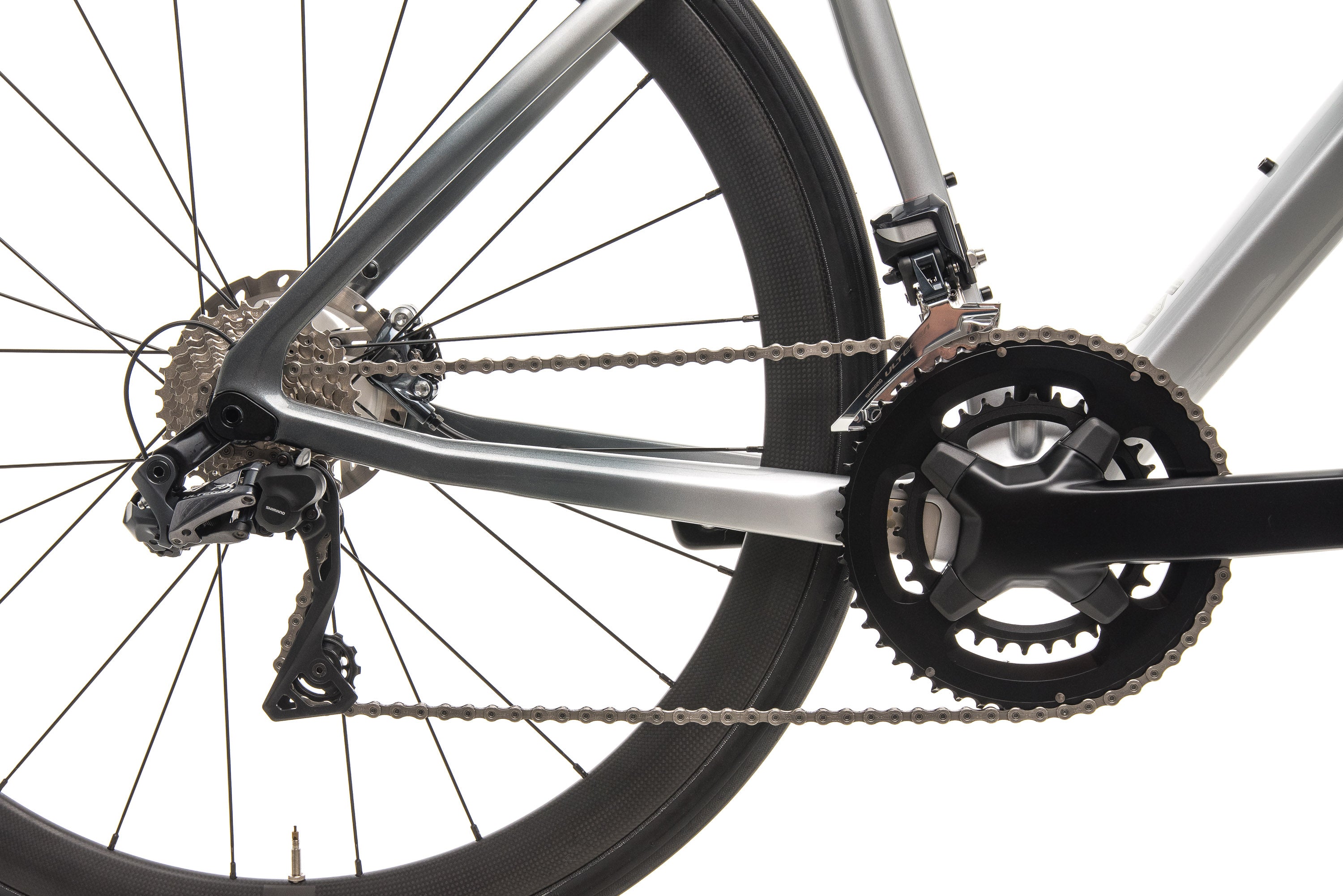 Argon 18 Krypton GF Disc Di2 Road Bike - Mercedes Benz Inspired Silver Finish - 2019 Model Medium Size | Perfect for Competitive Cycling & Endurance Rides