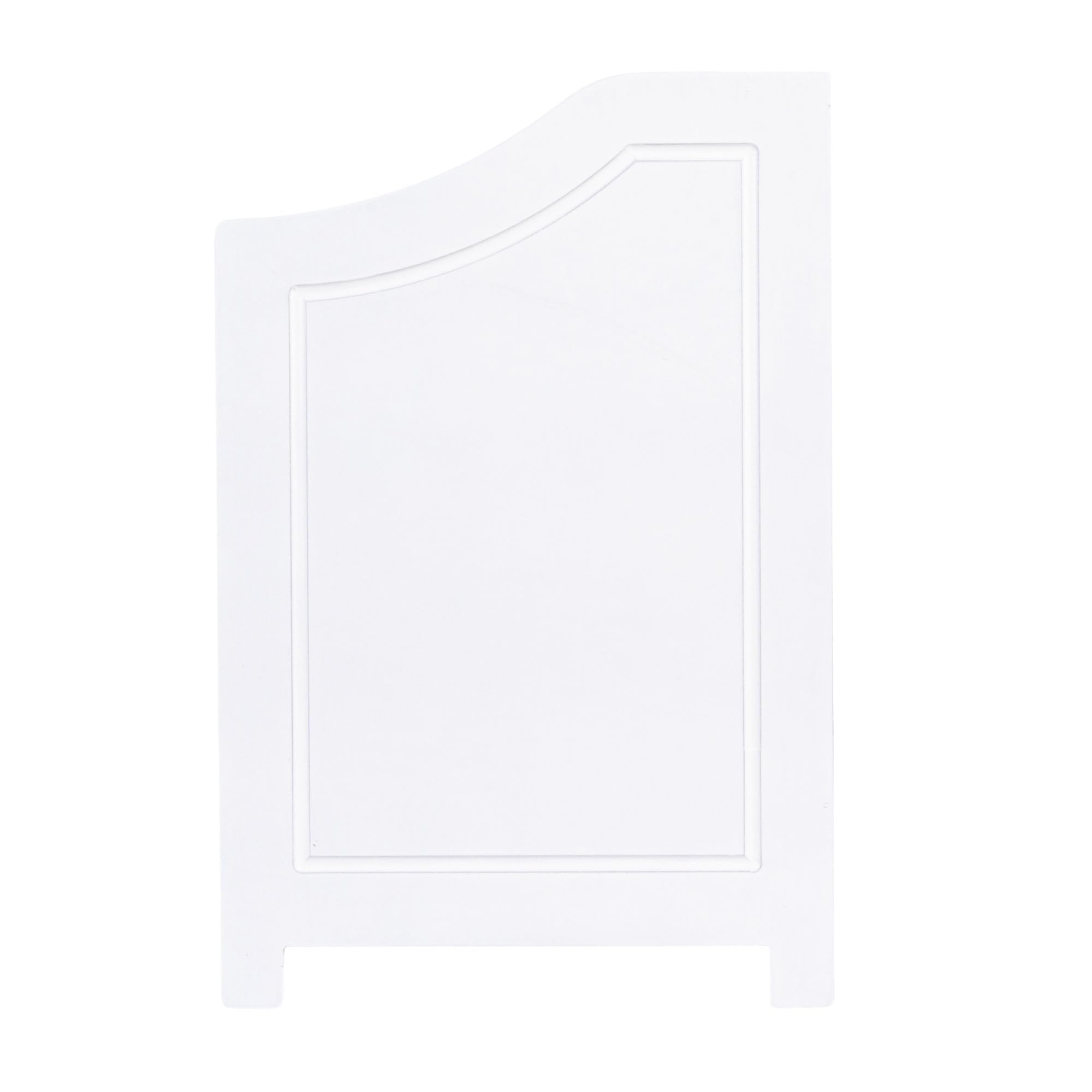 Household Essentials Single Load Hamper Cabinet Seat with Storage - White | Space-Saving Laundry Organizer for Bedroom, Bathroom & Closet