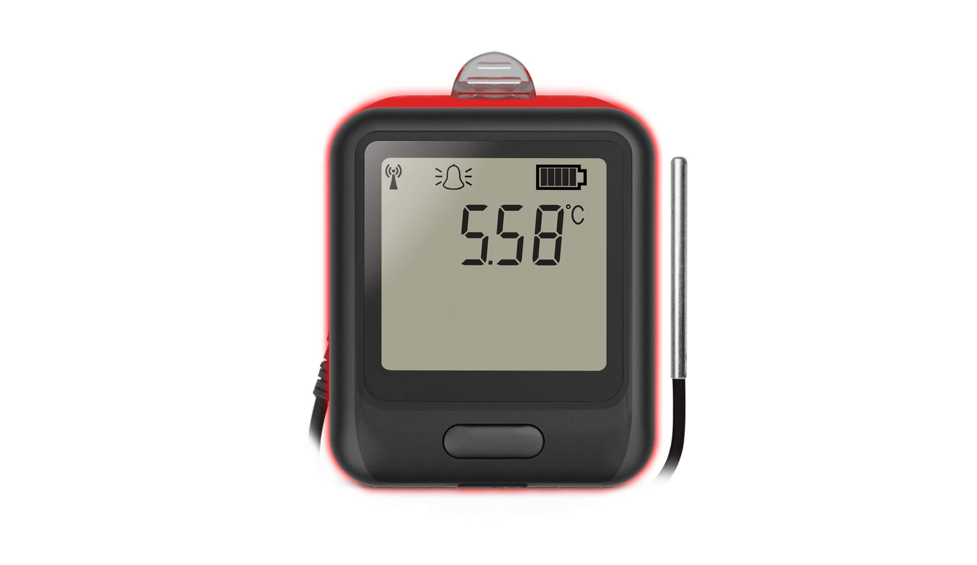 Lascar Electronics EL-WiFi-TPX+ Wireless Temperature Data Logger with External Sensor - High Accuracy WiFi Monitoring for Food Storage, Laboratories & HVAC Systems