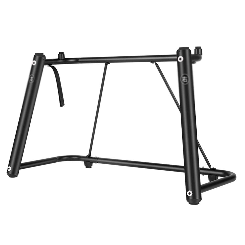 Heavy Duty Double Keyboard Stand for 61/76/88-Key Digital Pianos & Synthesizers - Adjustable U-Bracket Black (1064661) - Perfect for Home Studios, Live Performances & Music Classrooms