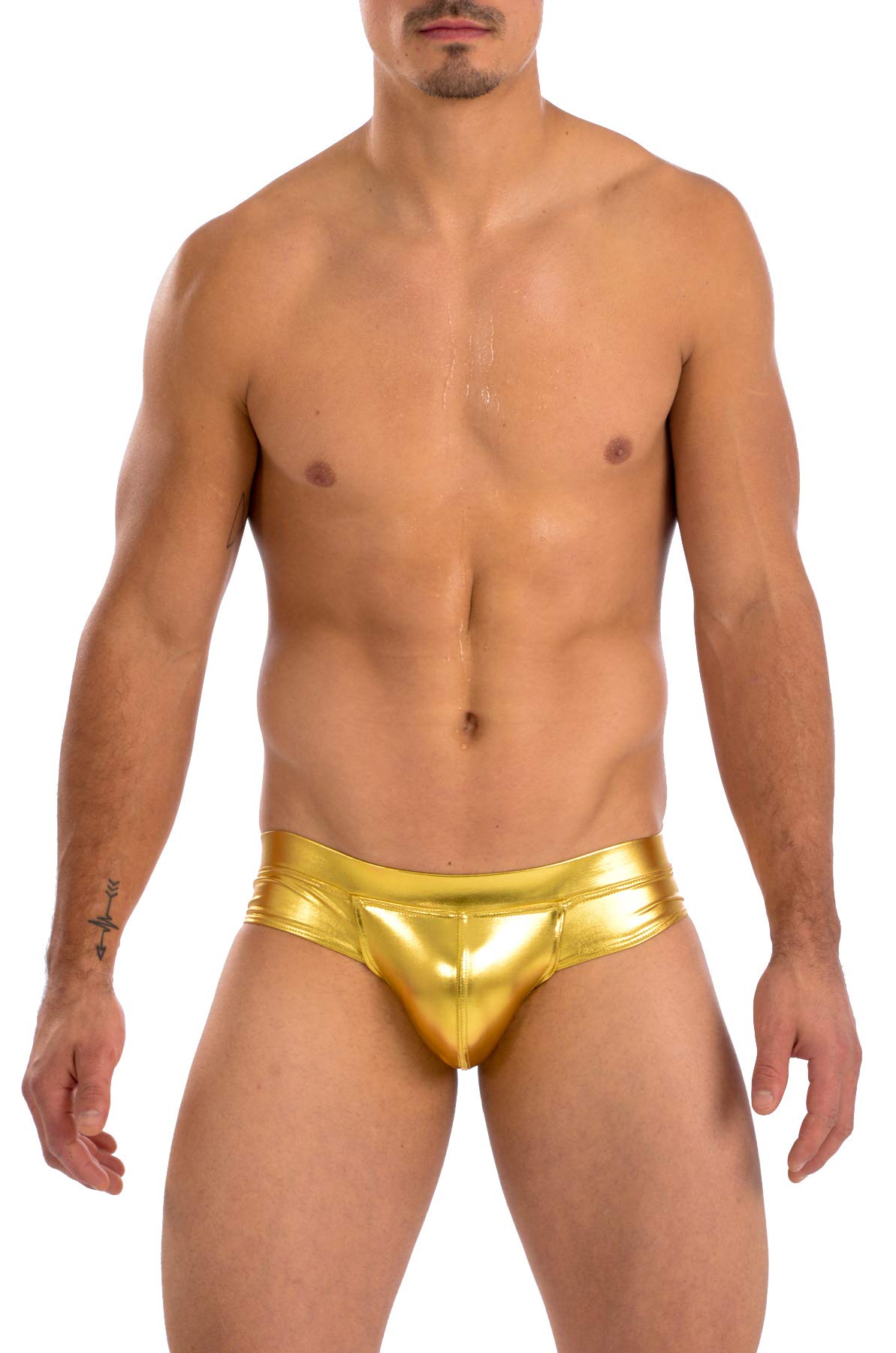 Gary Majdell Sport Men's Cheeky Brief Bikini Swimsuit - Quick Dry Swim Trunks for Beach, Pool & Gym Workouts | Comfortable Athletic Swimwear for Men