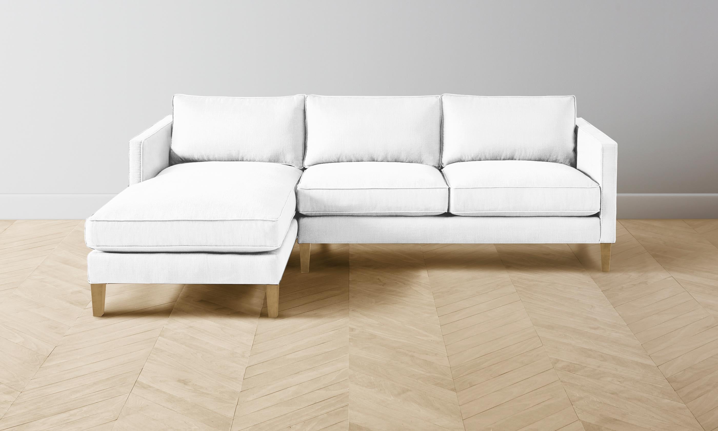 Premium Crosby Sectional Sofa - Performance Woven Chenille Fabric with Elegant Lace Trim - Perfect for Living Room, Lounge & Family Gatherings