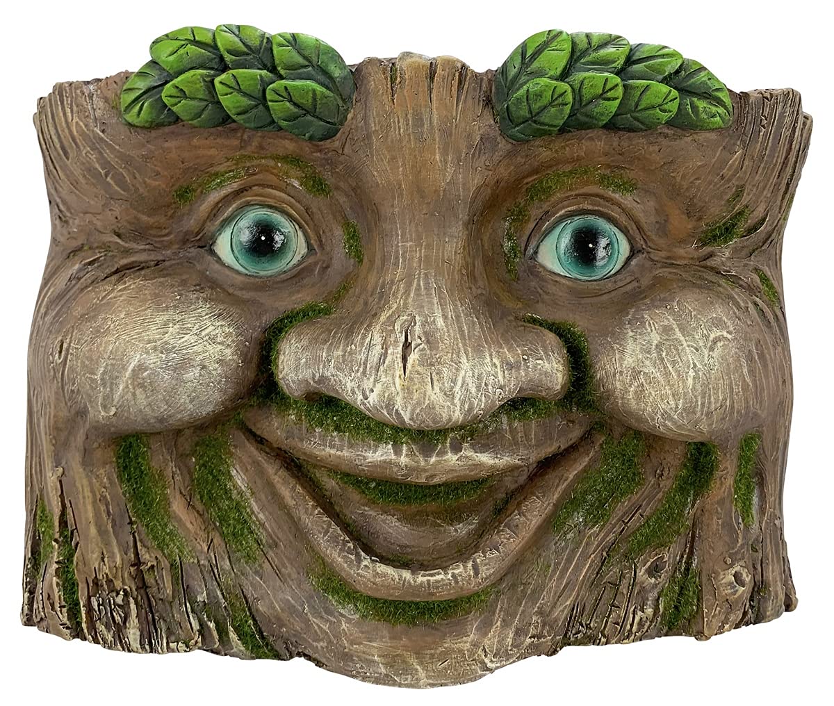 Red Carpet Studios 21092 Smiling Tree Face Planter - Handcrafted Resin Garden Decor for Indoor/Outdoor Plants - Perfect for Home, Office, and Garden Decorations