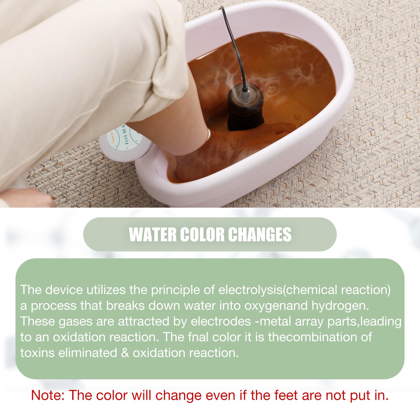 Ionic Foot Bath Detox Machine - Home & Salon Spa Ion Detoxifier with 100 Liners & Zipper Carrying Bag | Detox, Relaxation & Foot Care | Perfect for Home Spa, Wellness Centers & Beauty Salons