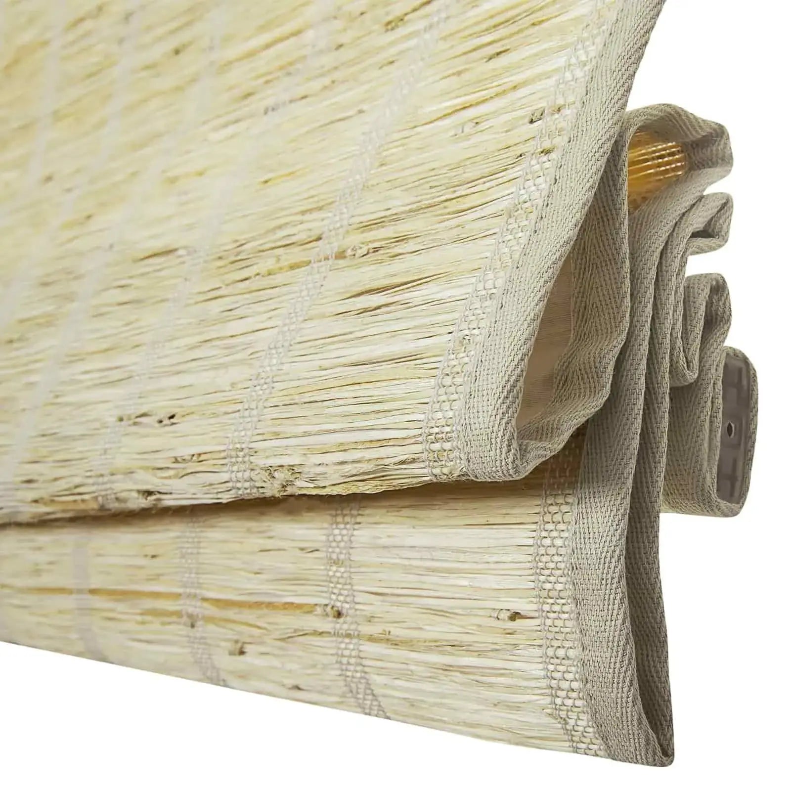 Rae Natural Ramie Jute Woven Wood Window Shades - Series M | Eco-Friendly Bamboo Blinds for Living Room, Bedroom & Office | Light Filtering & UV Protection