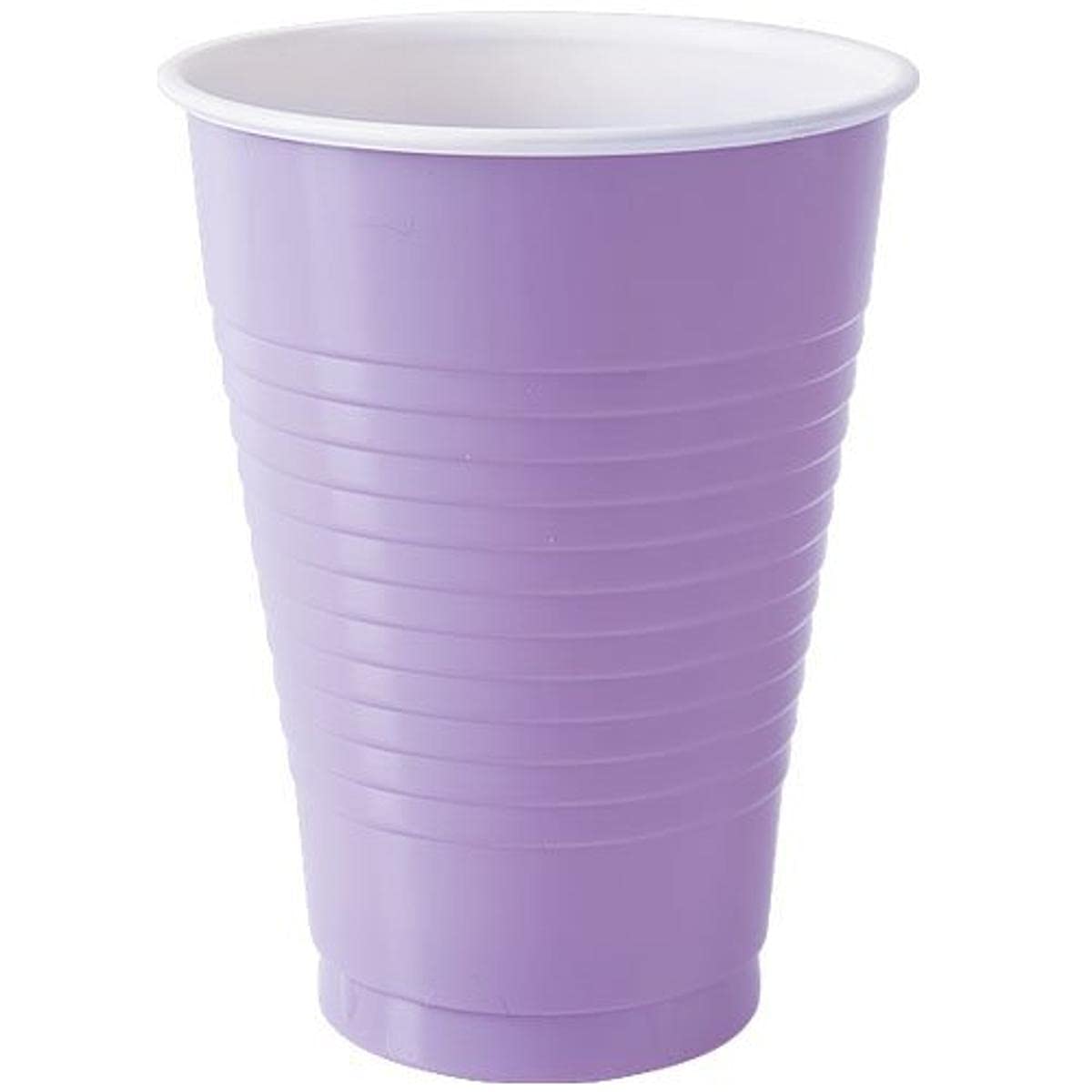 BPA-Free Disposable Plastic Party Cups - 12 oz (20 Pack) | Hydrangea Floral Design | Perfect for Birthday Parties, Weddings & Outdoor Events