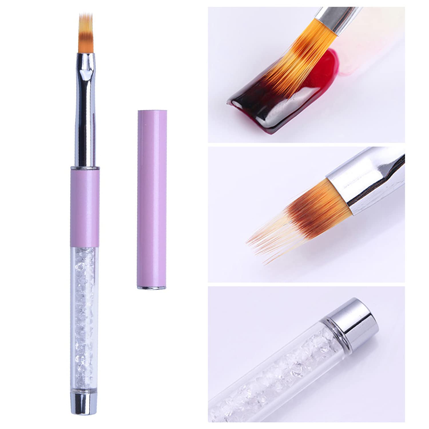 5Pcs Ombre Nail Art Brush Set - Thin Liner Brush for Acrylic Nails, Nail Design & Detailing Tools | Perfect for Salon, Home Manicure & DIY Nail Art