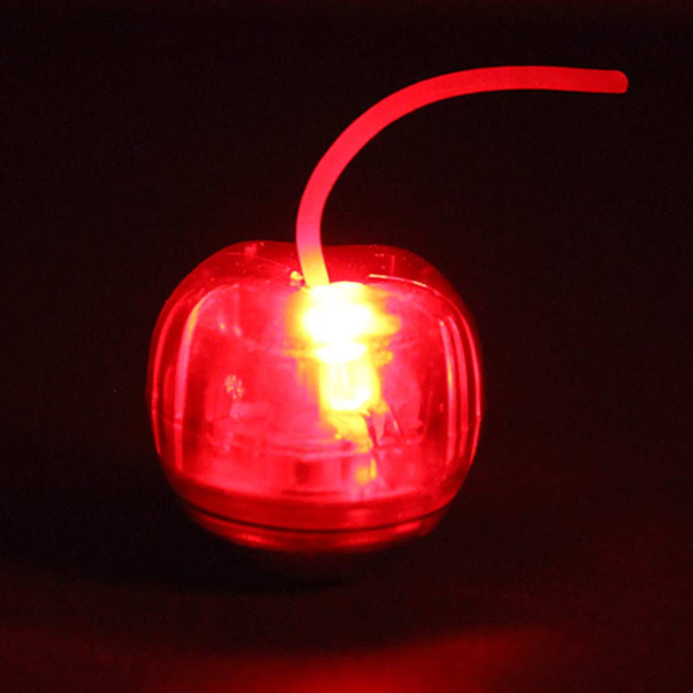 Glow LED Light Up Drink Cherries - Set of 16 Glowing LED Ice Cubes for Cocktails, Party Drinks & Nightclub Beverages - Perfect for Halloween, Birthday Parties & Bar Decorations