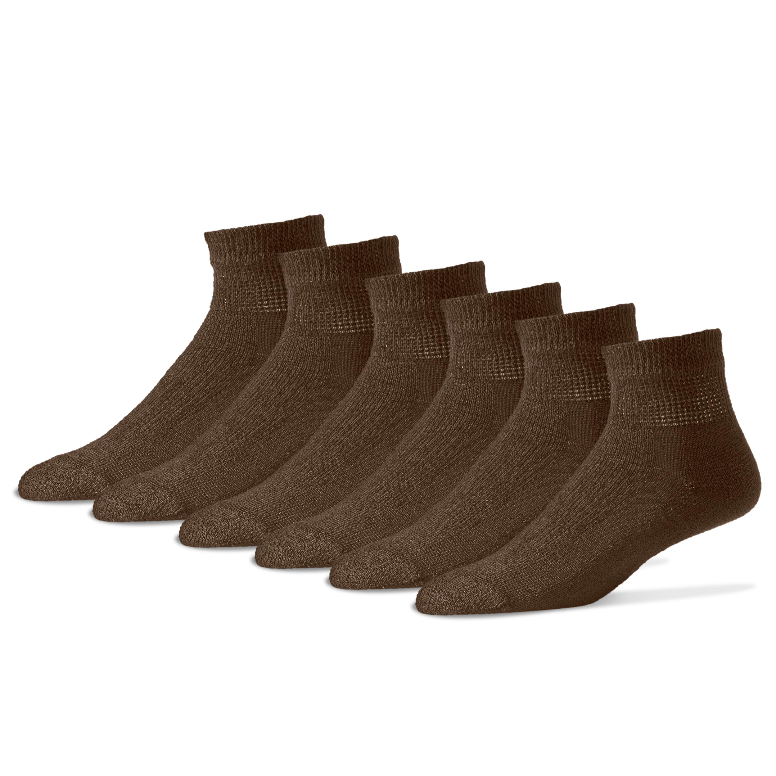 Diabetic Socks for Men - Circulation Socks for Neuropathy, Edema & Diabetes Relief - 12 Pack Medical Socks (Perfect for Daily Wear, Travel & Diabetic Foot Care)