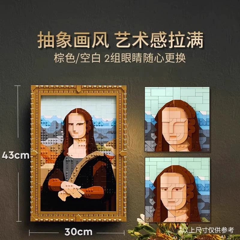 1503 Pcs Mona Lisa Diamond Painting Kit - Full Drill DIY Art for Adults - Home Wall Decor & Relaxation Gift Idea | Perfect for Stress Relief, Mindfulness & Creative Hobbies