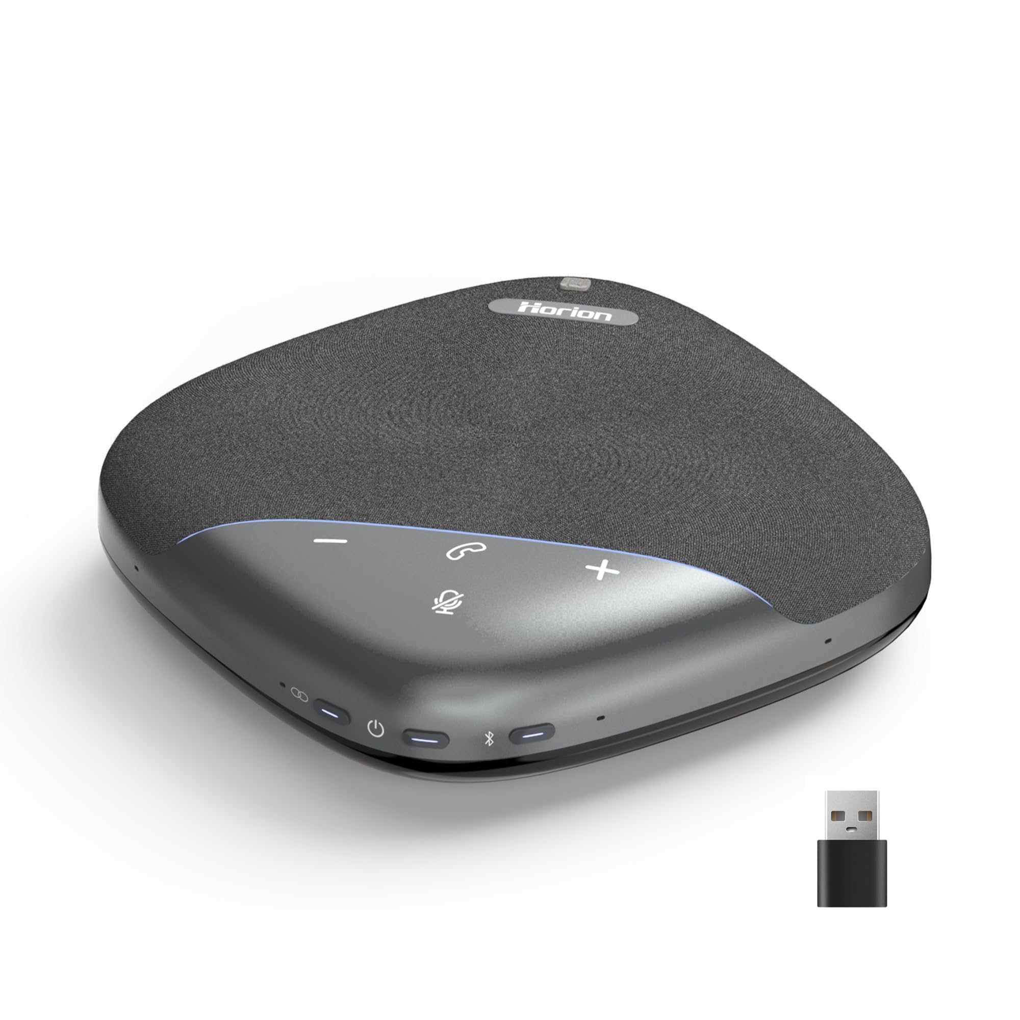HORION HM-5P Wireless Bluetooth Conference Speaker with 8 Microphones - 20ft Voice Pickup, 8H Battery, AI Noise Cancelling - Perfect for Zoom/Teams Meetings, Office Conference Calls & Remote Work
