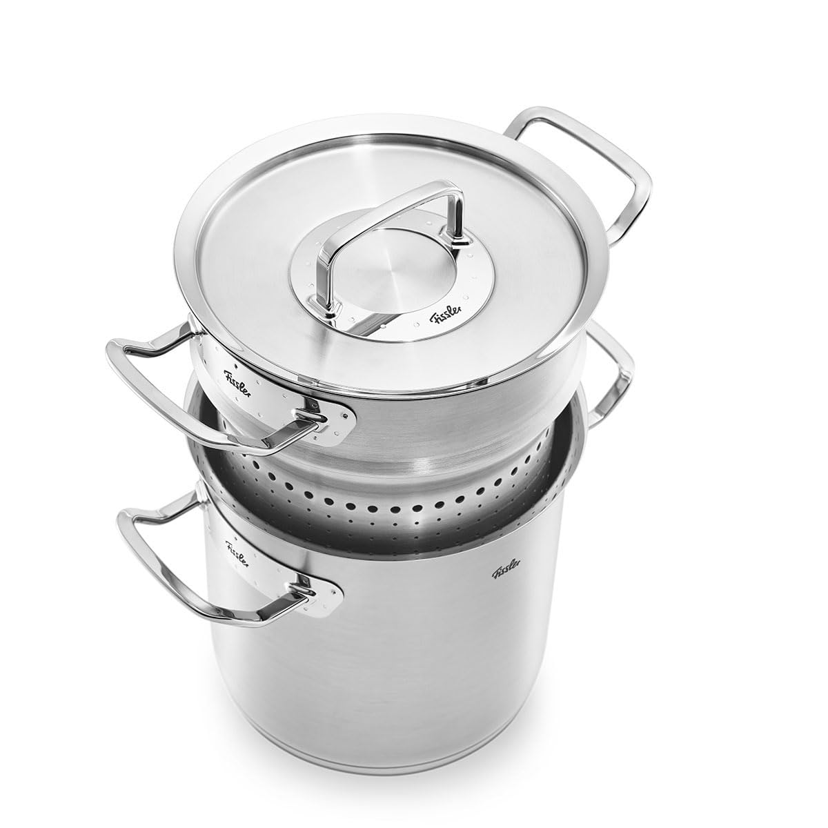 Fissler Original-Profi Collection 6.3 Quart Stainless Steel Multi-Pot with Steamer Insert & Metal Lid - Perfect for Cooking, Steaming & Meal Prep in Modern Kitchens