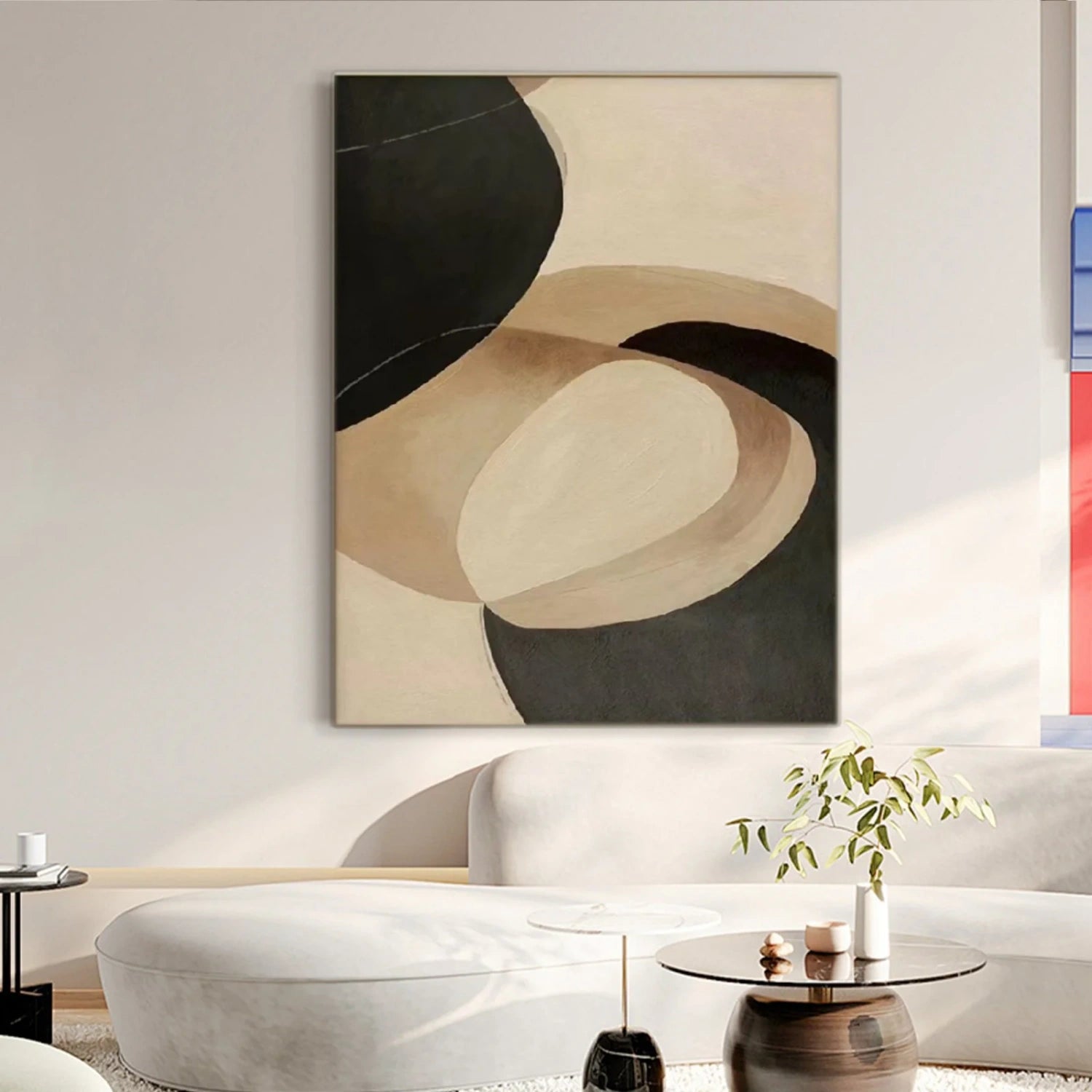 Abstract Tranquility Art Painting #WS265 - Modern Wall Decor for Living Room, Bedroom & Office - Handmade Canvas Artwork for Home & Office Decor