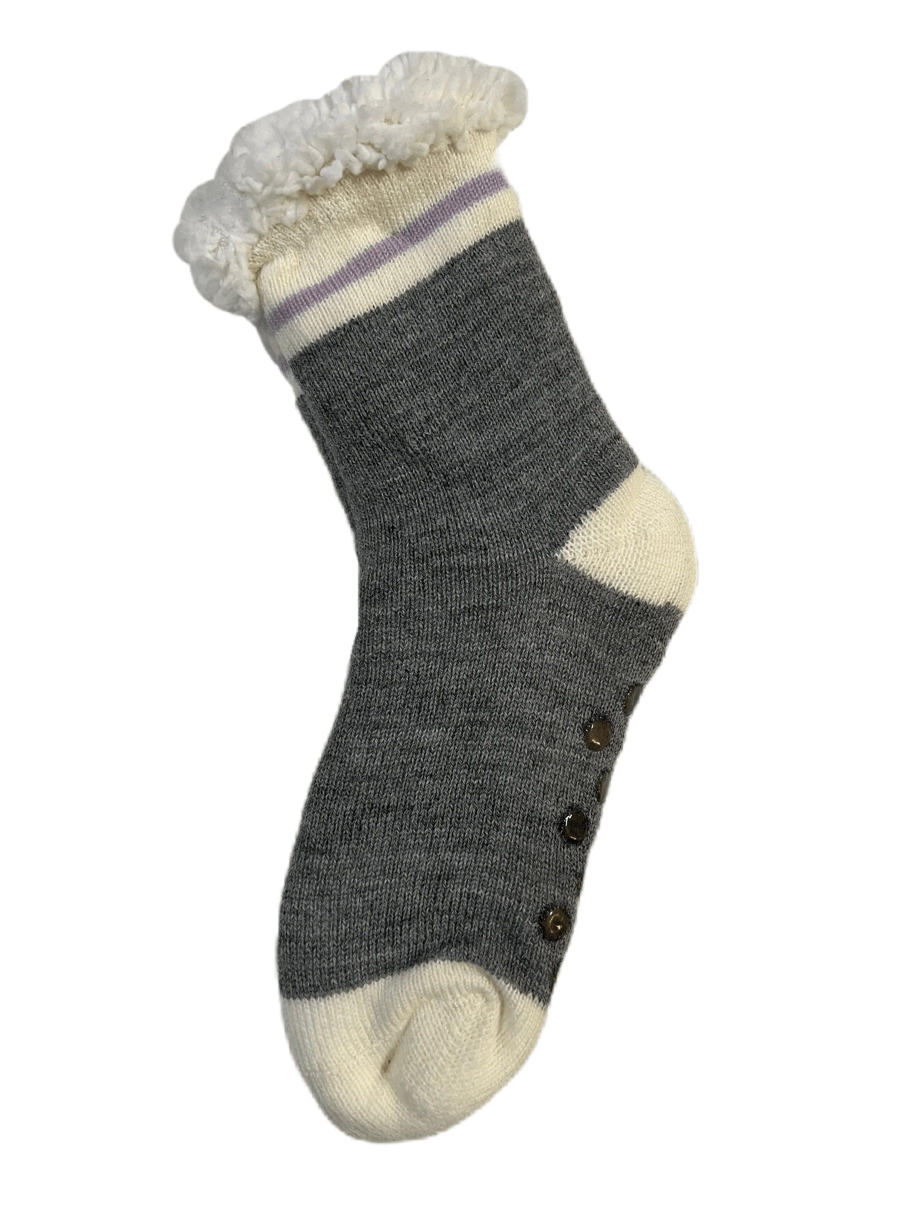 Cozy Girls' Slipper Socks for Kids Ages 7-9 - Soft Warm House Shoes for Indoor Play, Lounge & Winter Comfort