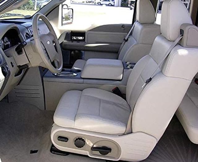 Premium Durafit Custom Seat Covers for 2004-2008 Ford F150 Super Cab - Full Set (Front Bucket Seats with Integrated Seat Belts & Rear 60/40 Split Bench) - Taupe Velour Fabric - Perfect for Truck Protection, Road Trips & Daily Commutes