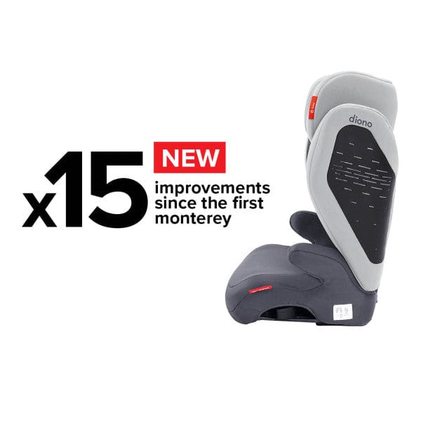 Diono Monterey 4 DXT Latch Booster Car Seat - High Back Booster for Kids 4-12 Years (Up to 120 lbs) | Side Impact Protection | Easy Installation | Perfect for School, Travel & Everyday Use