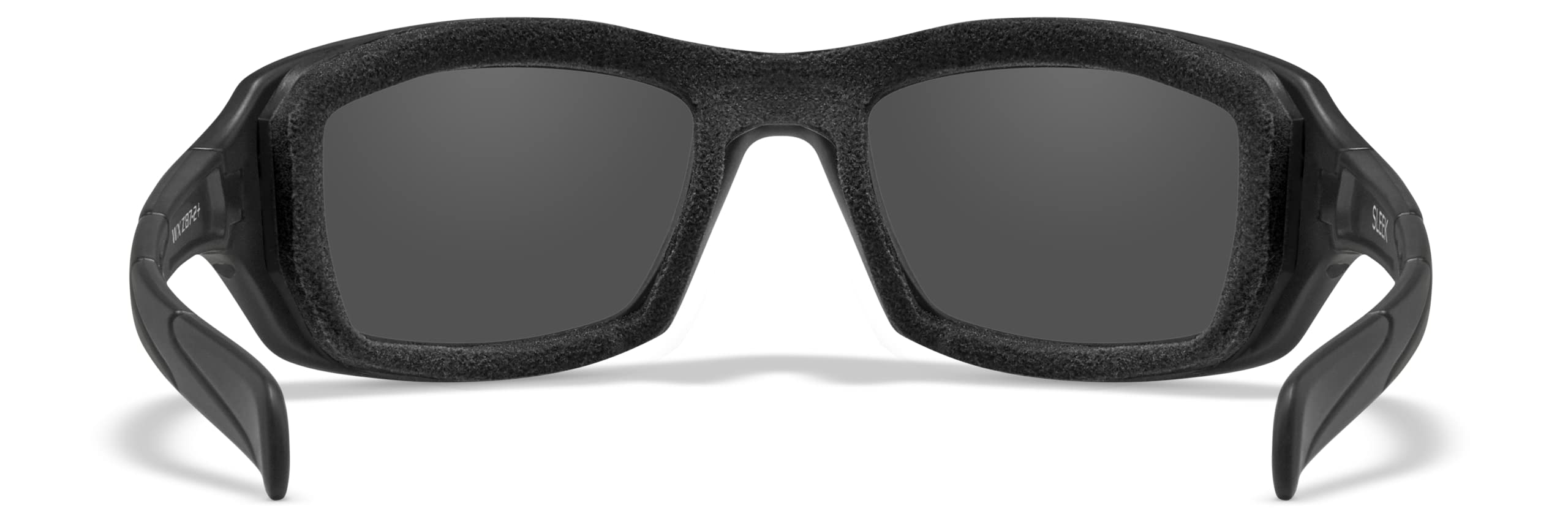 Wiley X Sleek ANSI Z87.1 Safety Sunglasses for Men & Women - UV Protection, Matte Black Frames with Smoke Grey Lenses - Ideal for Shooting, Fishing, Biking, Motorcycle Riding & Outdoor Sports