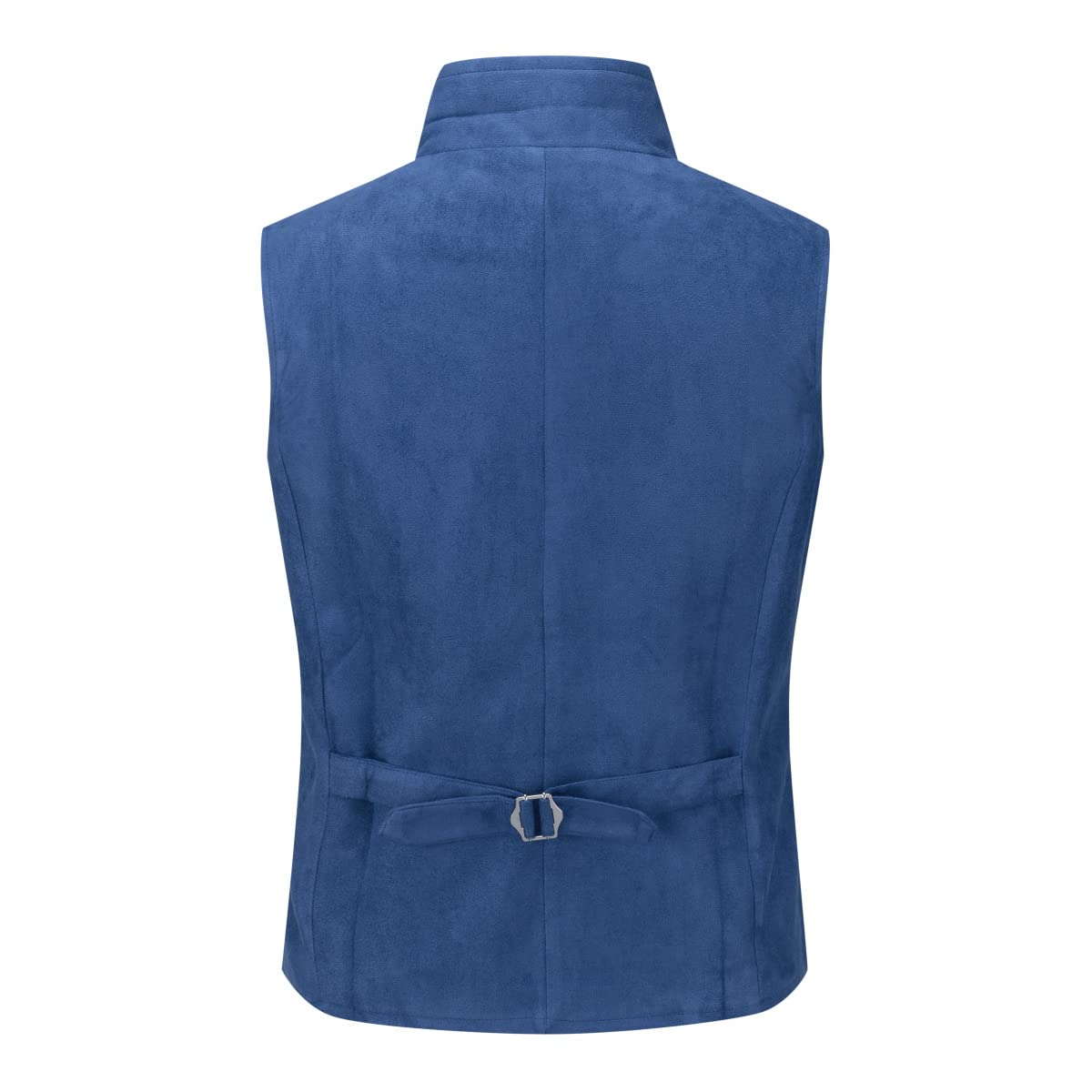 YFFUSHI Men's Double Breasted Suede Dress Vest - Gothic Steampunk Velvet Waistcoat for Prom, Party & Formal Events | Elegant Vintage Style Wedding Attire