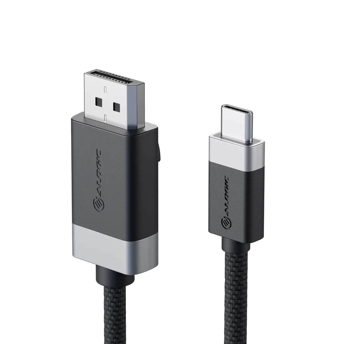Fusion USB C to DisplayPort 1.2 Cable 6.6ft - 4K@60Hz High-Speed Video & Audio Adapter for MacBook Pro, Dell XPS, Surface Pro - Home Office & Gaming Setup
