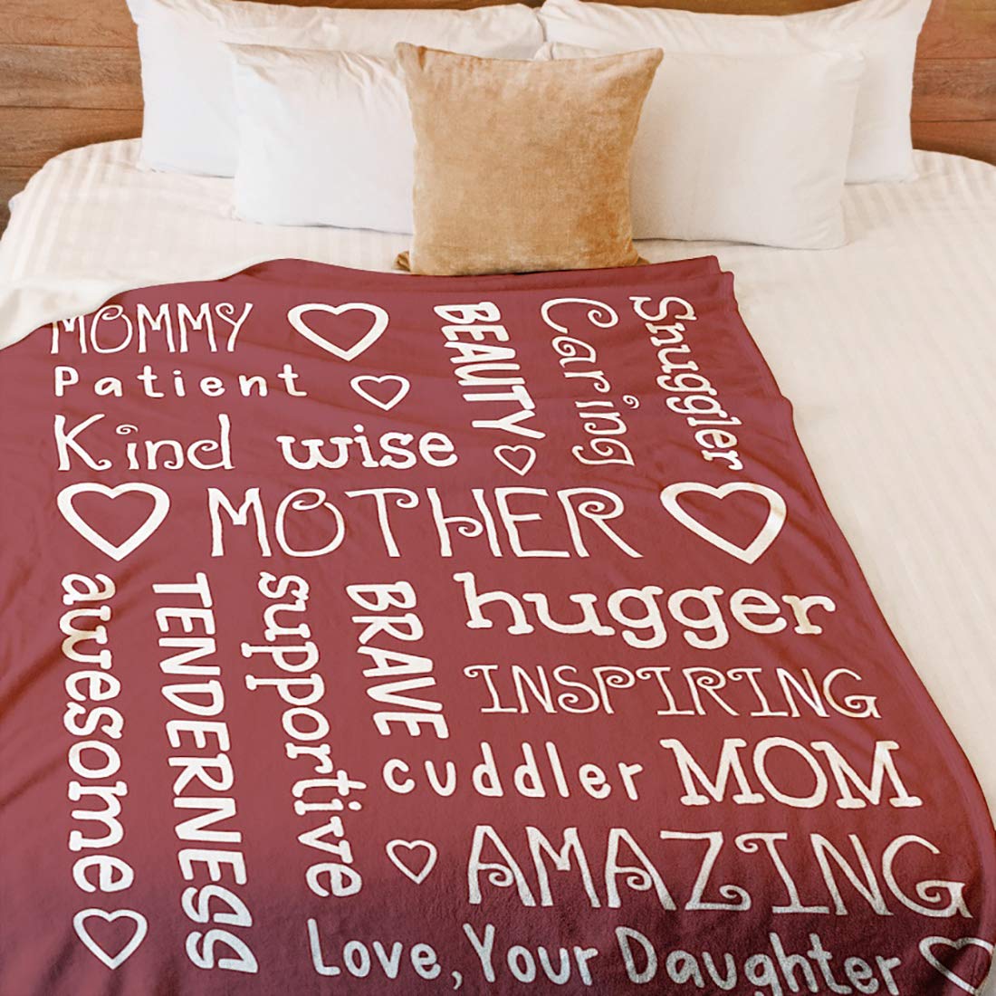 Personalized Fleece Blanket for Mom - Custom Mother's Day Gift with Kids' Names - 'To My Mom We Love You' Embroidery - 60