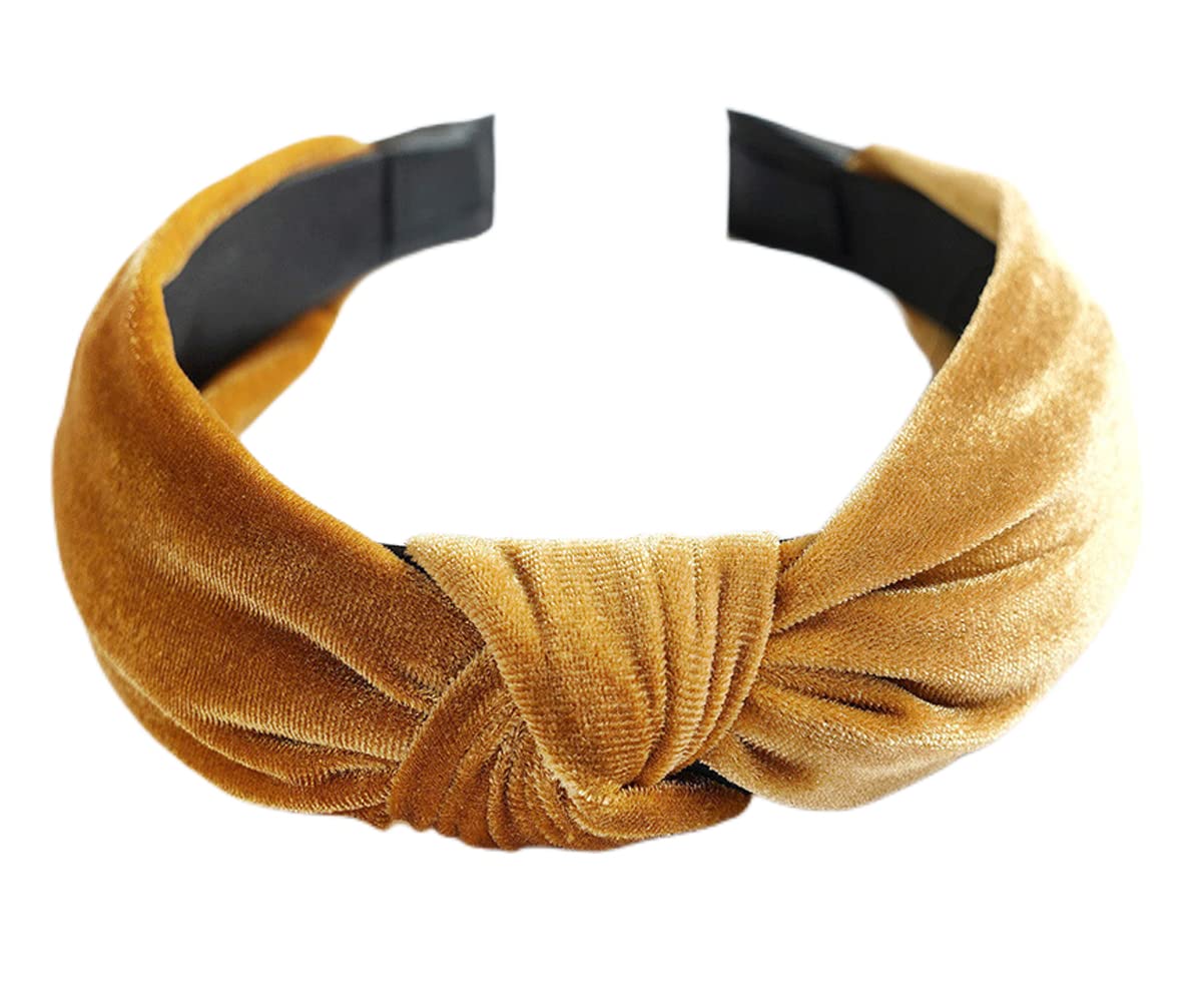Scicent Velvet Wide Headbands for Women - 3 Pack Soft No Slip Hair Bands, Fashion Hair Accessories for Ladies & Girls | Perfect for Workouts, Yoga, Office & Everyday Style