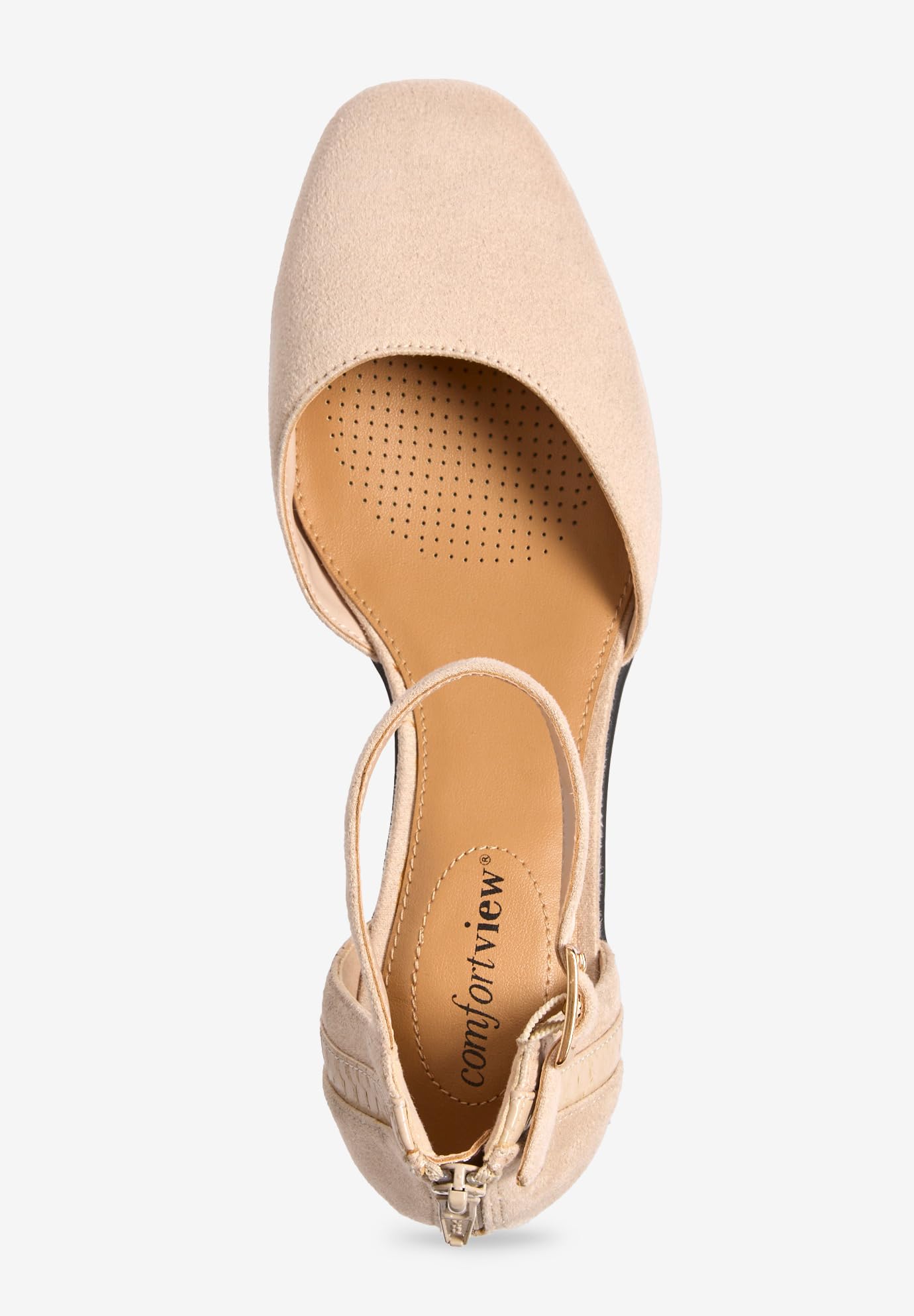 Comfortview Women's Wide Width The Aurelia Wedge Sandals - Comfortable & Stylish Summer Shoes for Walking, Travel & Casual Outfits