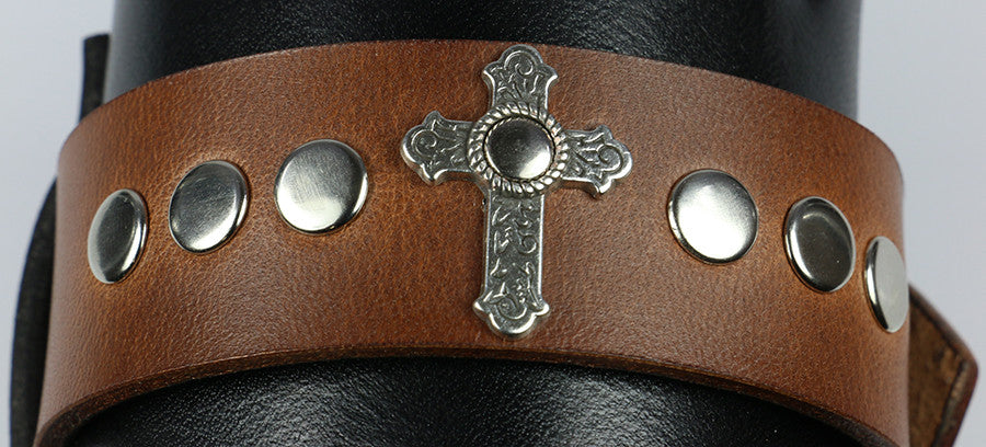 Merle Dixon Genuine Leather Wrist Cuff Bracelet for Men - Stylish Biker Accessory for Motorcycle Riders & Fashion Enthusiasts - Perfect for Casual Wear, Parties & Gifts