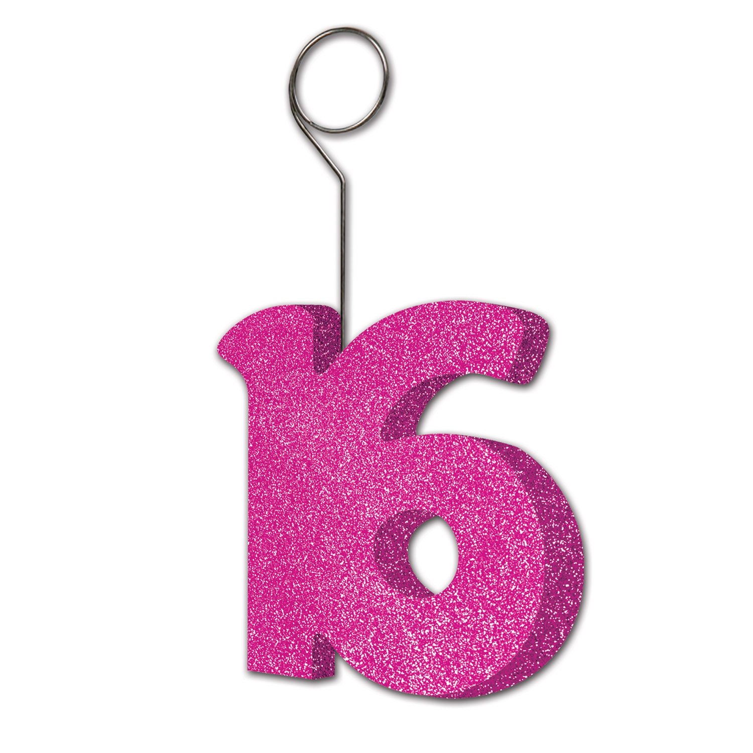 Beistle Glittered 16 Photo-Balloon Holder - Party Decorations for Birthdays, Weddings & Baby Showers - Perfect for Photo Displays & Event Decor