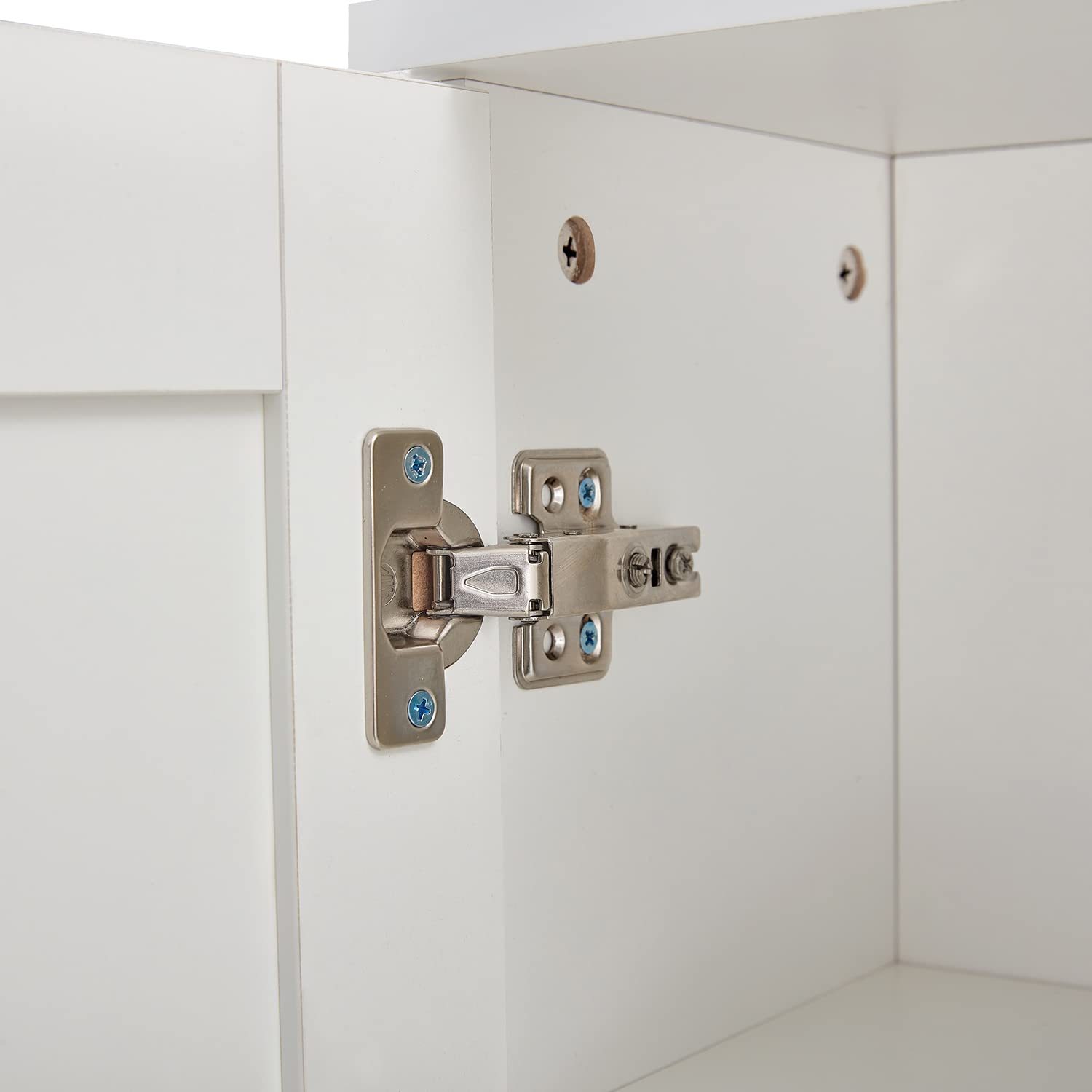 LifeSky Over The Toilet Storage Cabinet with Doors - White Bathroom Space Saver Organizer for Towels, Toiletries & Cleaning Supplies - Perfect for Small Bathrooms & Apartments