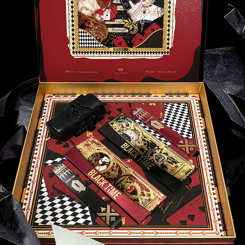 BLACK TiME Card Queen Limited Edition Gift Box - Elegant Playing Cards for Poker, Magic Tricks & Collectors - Perfect for Game Nights, Gifts & Card Enthusiasts