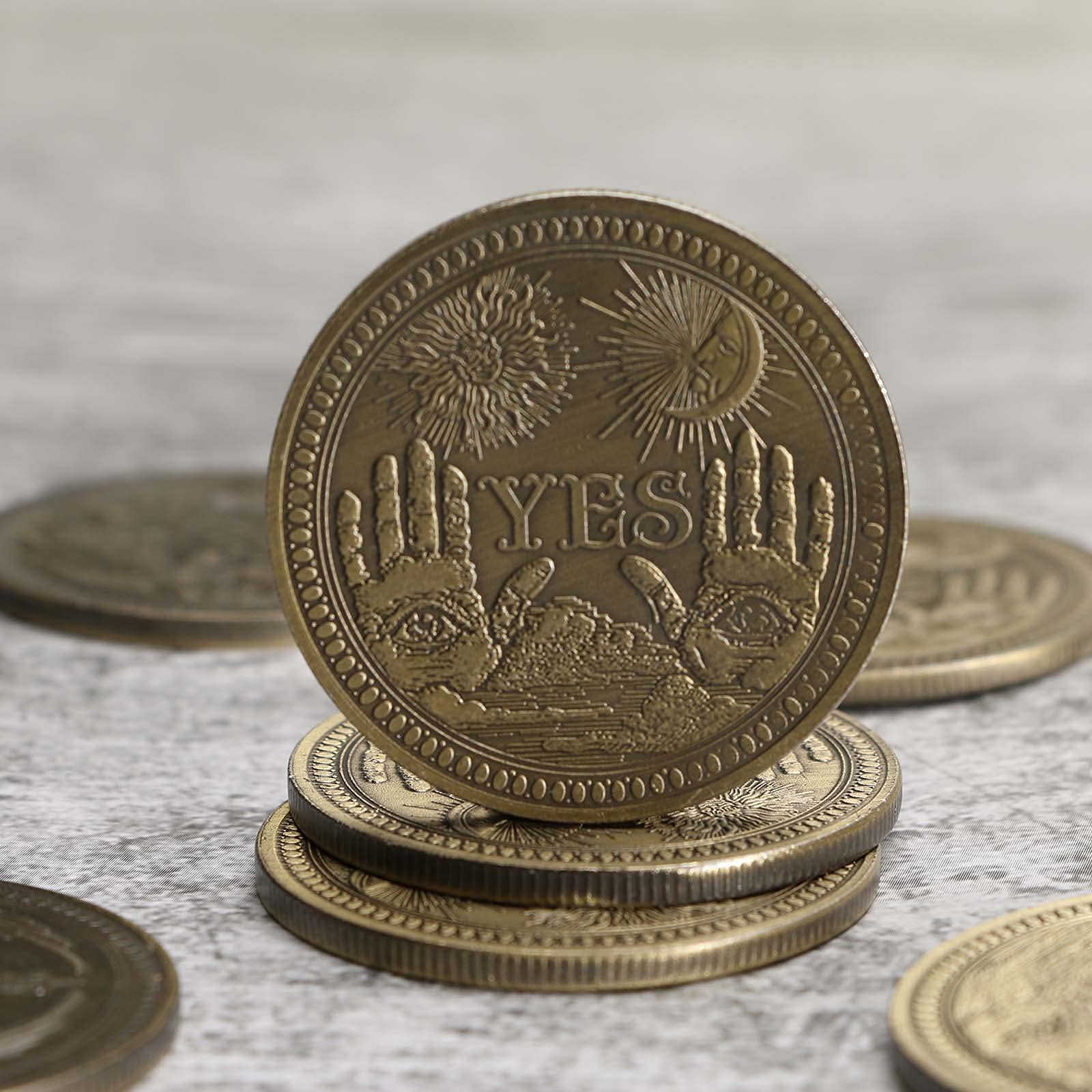Yes No Coin Decision Maker - Novelty Collectible Challenge Coin for Commemorative Coin Collectors | Fun Flipping Game for Decision Making, Office Gifts & Party Games